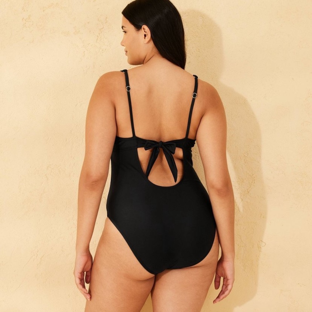 Shade & Shore Women's High Leg Med Coverage Underwire One Piece Suit Large NWT - Picture 5 of 11